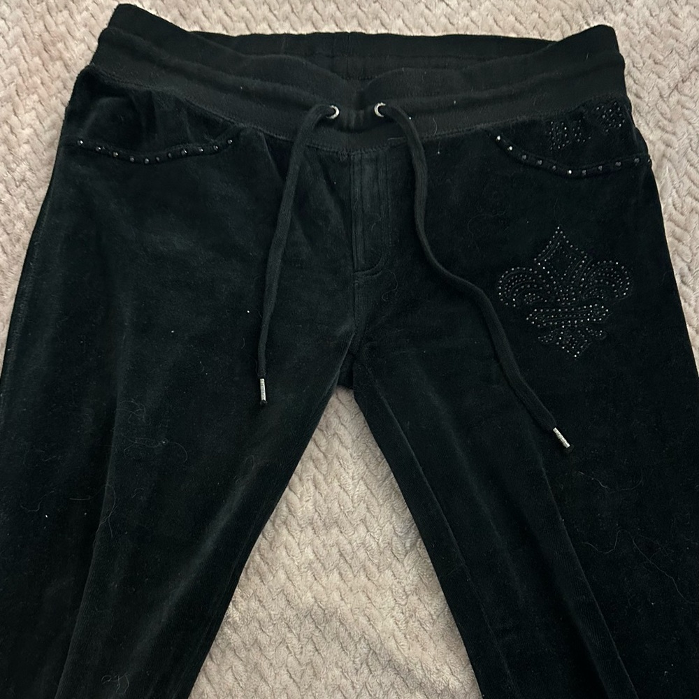 BCBG VELOUR FLARED SWEATPANTS